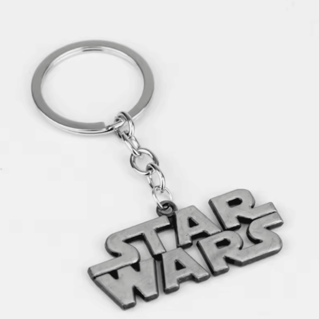 brelok star wars logo metalowy srebrny