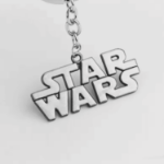 brelok star wars logo metalowy srebrny