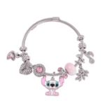bransoletka disney stitch z zawieszkami charms