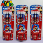 zestaw olowkow super mario 12 sztuk z temperowka