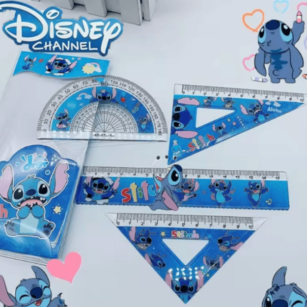 zestaw linijek disney stitch komplet 4 sztuki