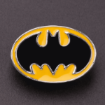 broszka batman logo metalowa emaliowana