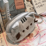 piornik pusheen pluszowy szary kot kawaii