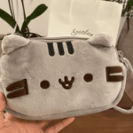 piornik pusheen pluszowy szary kot kawaii
