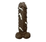 Ciemnoczekoladowy lizak penis XL
