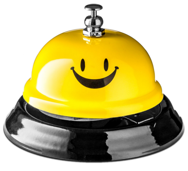 Biurkowy dzwonek na UŚMIECH