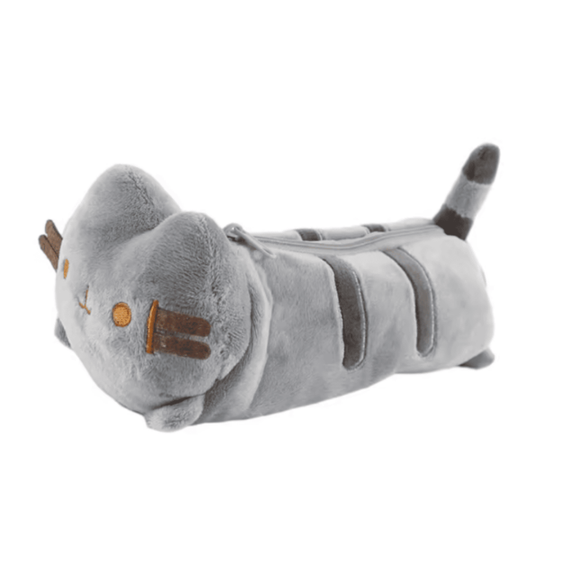 pluszowy piornik kot kreskowkowy kawaii