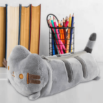 pluszowy piornik kot kreskowkowy kawaii