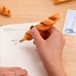 długopis croissant żelowy śmieszny