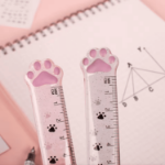 linijka 15 cm kocia łapka kawaii