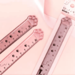 linijka 15 cm kocia łapka kawaii