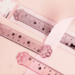 linijka 15 cm kocia łapka kawaii