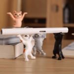 Figurki koty stojak dekoracja biurkowa