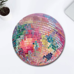Podkładka pod mysz disco ball okrągła kolorowa