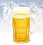 Lodowy kufel CHILLER XXL 650ml - złocisty