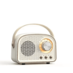 Retro głośnik bluetooth przenośny radio fm usb aux vintage