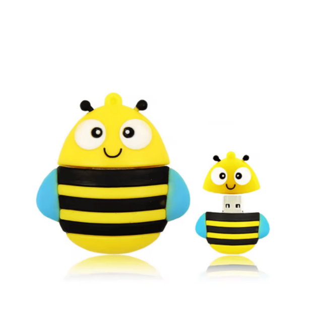Pendrive pszczoła usb 64gb pamięć flash cartoon pvc