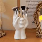 Stojak twarz pojemnik na pędzle i długopisy dekoracja pvc