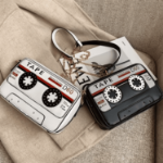 Torebka kaseta magnetofonowa retro skóra 20 cm