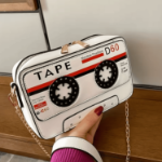 Torebka kaseta magnetofonowa retro skóra 20 cm