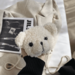 Torebka pluszowa miś mini 13x11 cm dziecięca