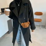 Torebka pluszowa miś mini 13x11 cm dziecięca