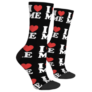 Skarpetki unisex I Love Me czarne one size