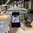 Mini parasolka na telefon z przyssawką przeciwsłoneczna