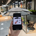 Mini parasolka na telefon z przyssawką przeciwsłoneczna