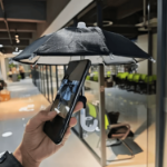 Mini parasolka na telefon z przyssawką przeciwsłoneczna