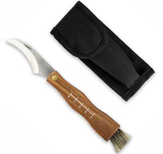 Nóż do grzybów z pędzelkiem