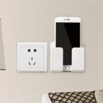 Uchwyt ścienny na telefon samoprzylepny biały