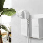 Uchwyt ścienny na telefon samoprzylepny biały