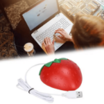 Mysz komputerowa 3D truskawka przewodowa USB optyczna