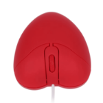 Mysz komputerowa serce czerwona USB 