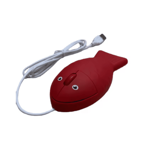 Mysz komputerowa ryba czerwona USB przewodowa