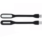 Mini lampka LED USB elastyczna czarna – lampka do laptopa i biura