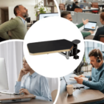 Regulowana podpórka biurkowa 3D – składany podłokietnik ergonomiczny