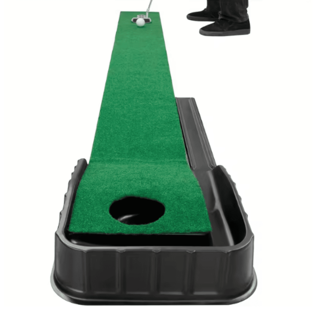 Mata do puttowania golfowa z automatycznym powrotem piłki