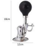 Retro klakson rowerowy z gruszką – metalowa trąbka rowerowa 18 cm