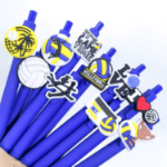 Zestaw długopisów siatkarskich – niebieskie długopisy dla fanów siatkówki