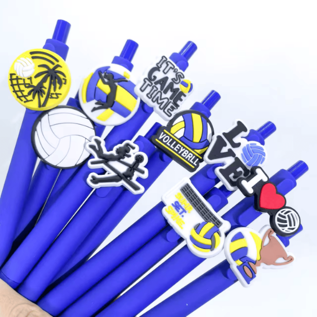 Zestaw długopisów siatkarskich – niebieskie długopisy dla fanów siatkówki