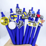 Zestaw długopisów siatkarskich – niebieskie długopisy dla fanów siatkówki