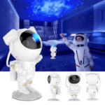 Projektor Astronauta Galaxy – lampka nocna z efektem gwiazd RGB