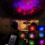 Projektor Astronauta Galaxy – lampka nocna z efektem gwiazd RGB