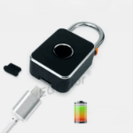 Kłódka biometryczna 3w1 Tuya – odcisk palca, PIN i Bluetooth