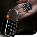 Kłódka biometryczna 3w1 Tuya – odcisk palca, PIN i Bluetooth