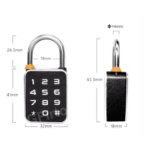Kłódka biometryczna 3w1 Tuya – odcisk palca, PIN i Bluetooth