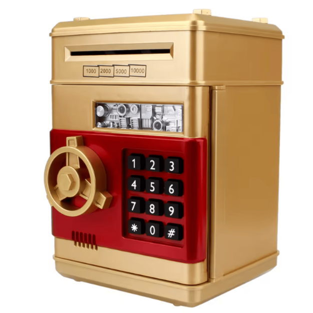 Skarbonka elektroniczna z kodem PIN – sejf na monety i banknoty