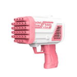 Pistolet do baniek mydlanych Rocket Boom – 32 otwory różowy